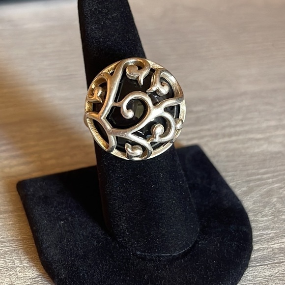 Studio Barse Jewelry - Vintage Barse Silver Black Onyx Ring.